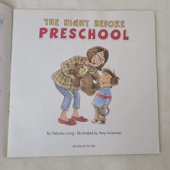 The Night Before Preschool Natasha Wing 2015 First Scholastic Edition - Picture 9 of 10